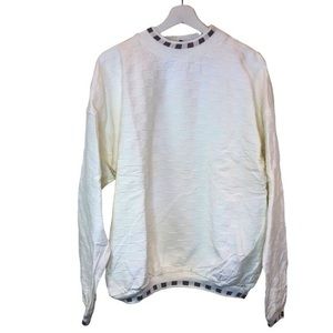 Wek The World Cotton Vintage Long Sleeve Sweater New